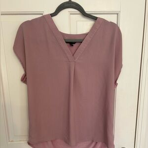 Banana Republic Dusty Pink V-Neck Blouse